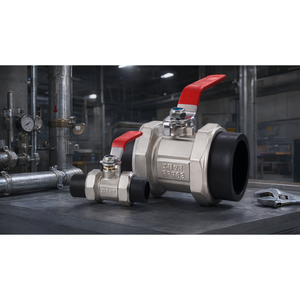 Robinet à bille en laiton haute pression avec insert PE double union pour l'approvisionnement en eau et l'ingénierie de plomberie - Product Image 2