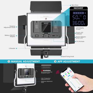 Lampe vidéo <span class=keywords><strong>Neewer</strong></span> <span class=keywords><strong>660</strong></span> LED avec système de contrôle intelligent APP - Product Image 3