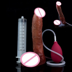 FAAK Realistic Squirting Penis Silicone Ejaculation Large Realistic <b>Dildo</b> With Strong Sucker Wholesale Anal Sex Toys for Women - Product Image 1