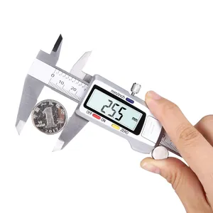 Elettronica 150 millimetri 12 pollici 0.01 Vernier Caliper Dial Acciaio Inox Digitale