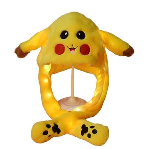 Bonnet d'hiver en peluche LED lumineux et amusant, motif animal mignon, avec oreilles mobiles et fonction de saut, idéal pour les fêtes et le cosplay, certifié CE CPC - Product Image 4