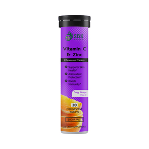Comprimés de Vitamine C et de Zinc à Marque Blanche : Soutient la Santé de la Peau et Maintient la Santé Respiratoire – Formule Puissante - Product Image 1