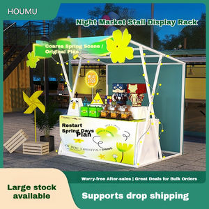 HOUMU  Étal de marché nocturne commercial, stand d'activités pour célébrités d'Internet, marché alimentaire en plein air, tente de marché avec tissu Oxford - Product Image 2