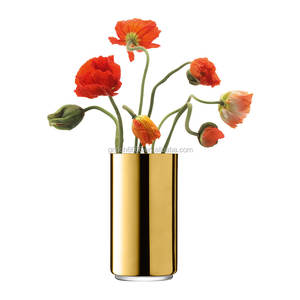 사용자 정의 <span class=keywords><strong>2025</strong></span> 골드 꽃병 냄비 고급 웨딩 꽃병 가정 장식 간단하고 현대적인 전기 도금 금 꽃병 - Product Image 1