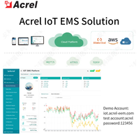 Medidor de Energía Inalámbrico Conectado a IoT Acrel ADW300, Montado en Riel DIN, con Comunicación 4G/WiFi/Lorawan