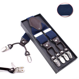 <span class=keywords><strong>Bretelle</strong></span> <span class=keywords><strong>da</strong></span> <span class=keywords><strong>uomo</strong></span> LK Fashion Classic larghe 3,5 cm, regolabili, con fibbia in ferro a Y e 6 clip - Regalo premium per adulti - Product Image 6