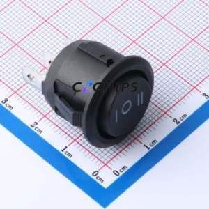 KCD1-105-3P Rocker Switch Through hole Component (THT) Switch 23mm 20.5mm 25mm Concave Bend - Product Image 1