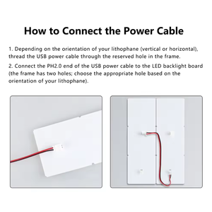 3DSWAY Bambu Lab Kit de carte de rétroéclairage LED Lithophane PLA CMYK Bundle 3D Print Photo 96/192x144mm DIY Model KC009/KC010 - Product Image 5