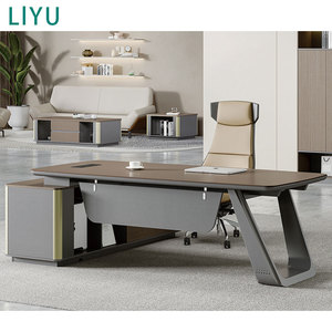 Nội thất bàn văn phòng của giám đốc liyu làm bằng bảng Melamine bền - Product Image 1