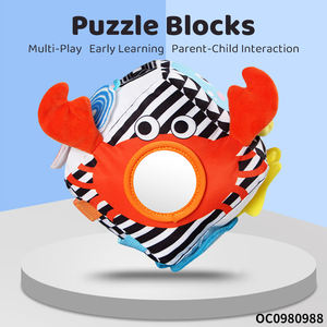 ของเล่นมอนเตสซอรี่เสริมความรู้ความเข้าใจใหม่เสื้อผ้านุ่มๆฝึกประสาทสัมผัสลูกบอลมีเสียงสำหรับเด็กทารก - Product Image 2