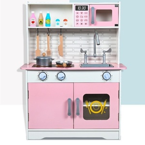 Ensemble de cuisine jouet en bois pour enfants, scène simulée, pour petites filles, avec petit réchaud et ustensiles de cuisine simulés - Product Image 2