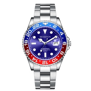 Reloj de Lujo para Hombre Más Vendido, Reloj de Cuarzo de 41 mm con Logotipo Personalizado para Hombre, Correa de Acero Inoxidable, 5 ATM, Resistente al Agua, Reloj de Pulsera Masculino - Product Image 3