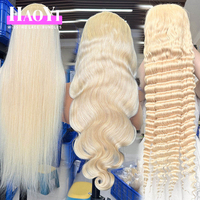 Perruque Lace Frontale HD sans colle 13x6 de 40 pouces, cheveux humains vierges bruts 613, couleur blonde, origine Inde et Cambodge, pour femmes