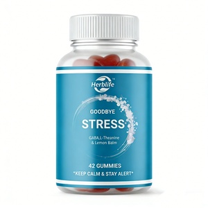 Wholesale GABA Vitamins L-Theanine Lemon Balm <b>Gummy</b> <b>Candy</b> Relief Mental Calmness Food Supplement Vegan Good Bye Stress Gummies - Product Image 1