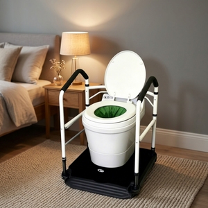 Inodoro Portátil de Fábrica para Camping y RV, Inodoro Portátil sin Agua, Inodoro Móvil Inteligente con Descarga en Seco para Cuidado Junto a la Cama - Product Image 1