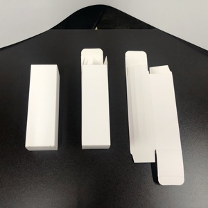 Hộp nhỏ màu trắng bao bì tùy chỉnh bao bì hộp mỹ phẩm màu trắng với logo đồng bằng hộp giấy trắng - Product Image 4