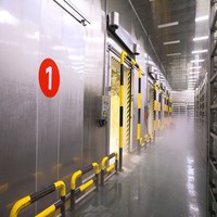 Solution clé en main pour entrepôt frigorifique de fruits de mer, alimentée par énergie solaire, à refroidissement par air, avec moteur automatique, pour l'industrie mondiale des produits de la mer