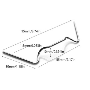 50 attaches de fixation pour panneaux de serre, type W, épaisses, en acier inoxydable, pour jardinage et fleuristes - Product Image 1