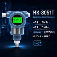 Hanke HK-8051T Industrial Gauge Pressure Transmitter -0.1 to 3MPa 4-20mA HART IP67 High Accuracy