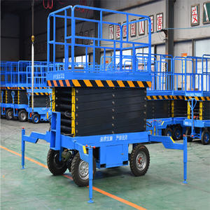 चीनी निर्मित इलेक्ट्रिक मचान प्लेटफार्म, इलेक्ट्रिक लिफ्टिंग प्लेटफार्म दक्षिण पूर्व एशिया में निर्यात किया जाता है - Product Image 1