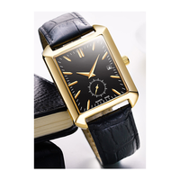 Montres en acier pour affaires, avec design d'usine et personnalisation par lots, dotées d'un calendrier et d'une petite aiguille des secondes, pour marque privée