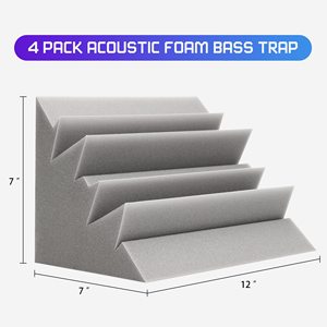 BONNO-espuma acústica para estudio, relleno insonorizado, paneles de pared, acabado de bloque de esquina para <span class=keywords><strong>cine</strong></span> en casa, color gris - Product Image 2
