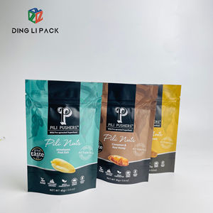 Compostable Biodegradable Sostenible Respetuoso con el medio ambiente Logotipo de impresión personalizado Bolsa de alimentos Embalaje Bolsa de pie con cremallera - Product Image 1