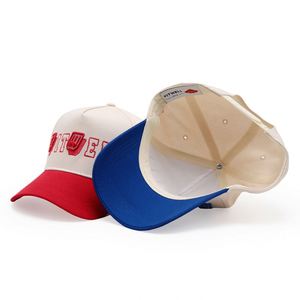 Gorra de Béisbol de Cinco Paneles, Estilo Personalizado con Logotipo Bordado, de Algodón de Dos Tonos - Product Image 6