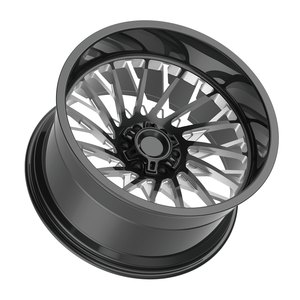 Jantes de camion monobloc forgées à rayons multiples, finition miroir brillant, 22x10J 22x12J 24x12J 8x165mm pour Chevy - Product Image 2