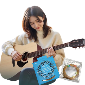 سمعية سفر مع نغمة دافئة مجموعة 6 أوتار و 90 أوتار غيتار نحاسي ملحق أداة وترية - Product Image 1