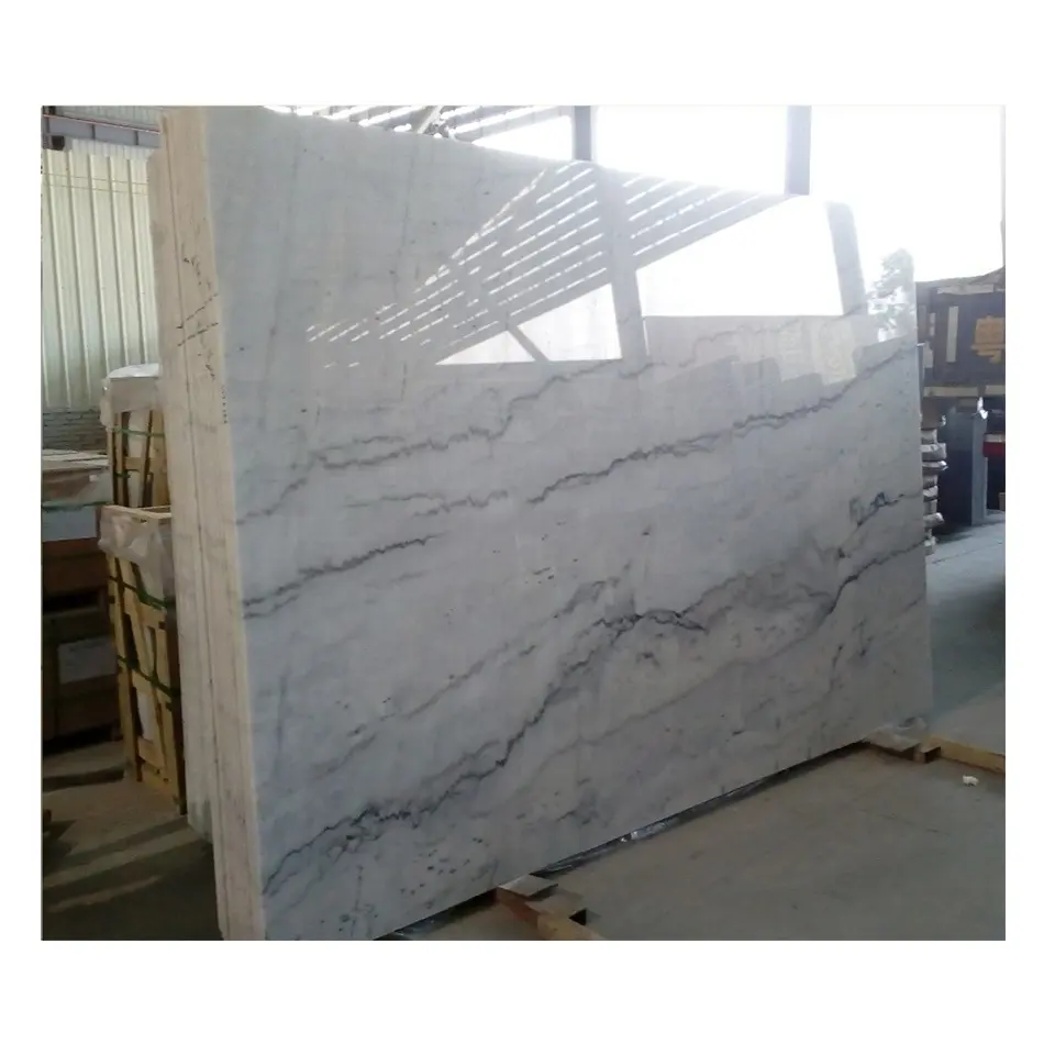 Cheapest Chinese guangxi white marble big natural white marble floor tile