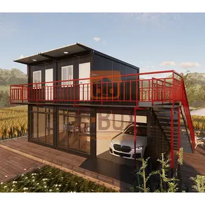Container prefabbricato Motel Desgin a basso costo mostra montaggio rapido Villa mobile Micro casa mare noleggio temporaneo Villa