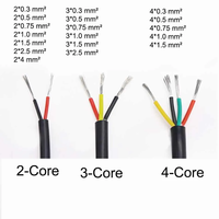 Vente en gros UL2464 Fil multiconducteur 2 3 4 5 6 7 Core4 6 8 10 12 14 16 18 20 22 24 26 28awg Gaine moteur Cordon d'alimentation