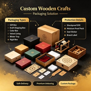 Articles artisanaux en bois personnalisés avec bois massif ou placage, taille, forme, couleur, finition, logo, structure, fonction et options d'emballage - Product Image 3