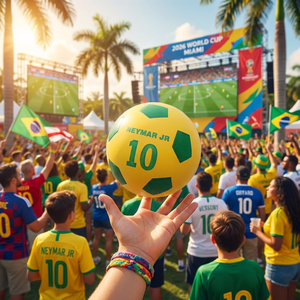 Mini ballon rebondissant de football 2026 avec les stars <span class=keywords><strong>Messi</strong></span>, Ronaldo, <span class=keywords><strong>Neymar</strong></span>, Lewandowski pour le tournoi de football des États-Unis, du Canada et du Mexique – Cadeau pour les fans - Product Image 4