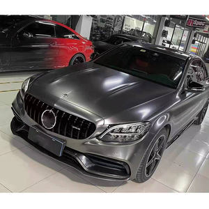 Modificación al kit de carrocería de parachoques delantero y trasero de rejilla estilo <span class=keywords><strong>Maybach</strong></span> para Mercedes Benz Clase C W205 2016 + actualización al estilo <span class=keywords><strong>C63</strong></span> AMG - Product Image 5