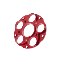 Service de fraisage CNC sur mesure pour accessoires automobiles : Flange de moyeu de transmission en aluminium anodisé usiné
