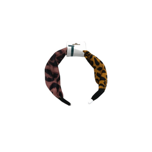 Lot de 12 bandeaux noués en lin coréen à imprimé animal pour femme, décontractés et ajustables - Product Image 2