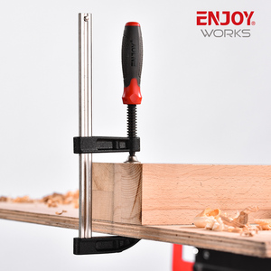 50mm Throat Inch DIN F <span class=keywords><strong>Clamp</strong></span> alat tukang kayu dengan pegangan plastik A3 baja 300mm Max Buka - Product Image 4