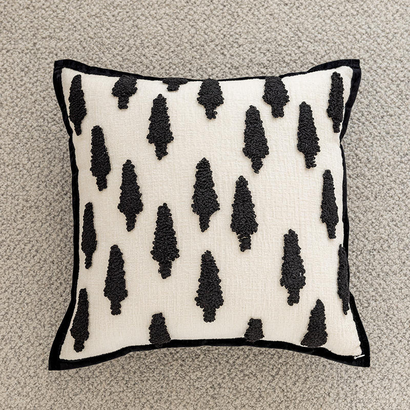 Small tree-shaped velvet black