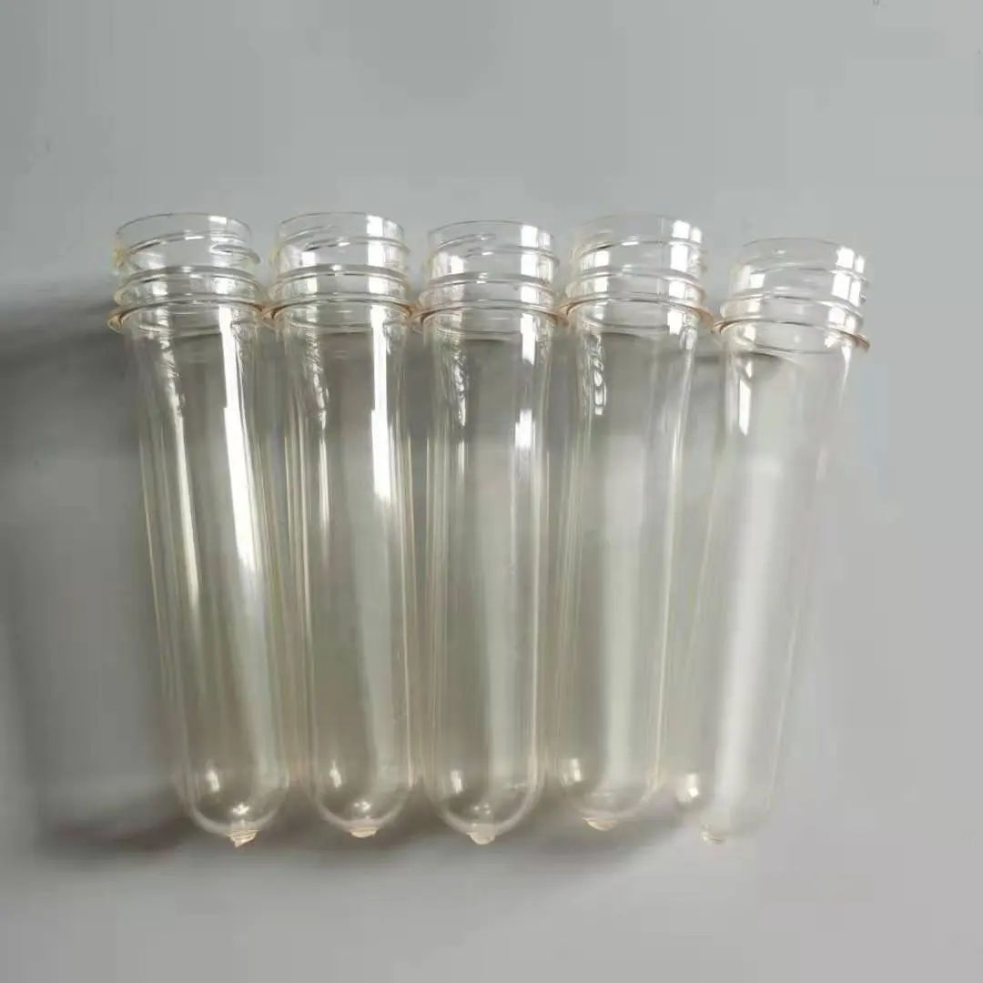 New material 28mm 30mm 42mm 3025 28 g neck water bottle medicine bottle degradable PLA granuels preform for blow molding