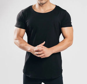 <b>Black</b> Color Custom Design Muscle Fit Sport Wear Gym Fitness <b>Short</b> <b>Sleeve</b> T <b>Shirt</b> <b>Men</b> Tee - Product Image 1