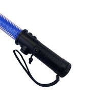 Bastón de 39 cm para Guardia de Seguridad Defensiva, Barra de Luz LED Estroboscópica para Control de Tráfico y Señalización de Aeronaves