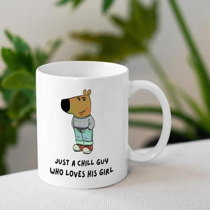 <span class=keywords><strong>Je</strong></span> suis juste un gars froid chien tasse à café en céramique tasse à thé nouvelle célébrité Internet - Product Image 3