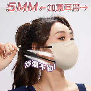 Disposable <b>Protective</b> & Dustproof Face <b>Shield</b> 3 Layers 9D Butterfly-Shaped Face Mask for export - Product Image 3