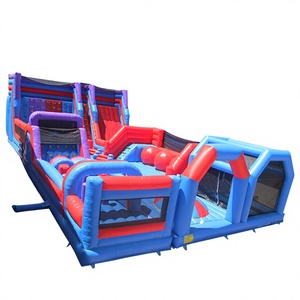 Aire de jeux gonflable géante extérieure personnalisée Winsun, camouflage, combo de jeux gonflables, matériau PVC, sans plomb, ignifuge, imperméable, certifié CE - Product Image 1