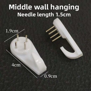 Rongsheng 436 # nhà sản xuất bán buôn đám cưới hình ảnh khung móc nhựa ảnh tường treo khoan vô hình không có dấ<span class=keywords><strong>u</strong></span> vết tường móng tay - Product Image 3