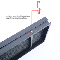 Grille de ventilation linéaire pour climatiseur central, en aluminium, encastrée, sans cadre, pour installation au plafond et au mur