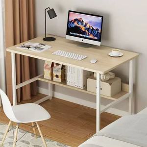 <span class=keywords><strong>Tavolo</strong></span> Moderno Compatto per Laptop, Scrivania <span class=keywords><strong>Salvaspazio</strong></span> in Legno con Scaffale Portaoggetti per Casa e Ufficio, Scrivania per Studenti - Product Image 2