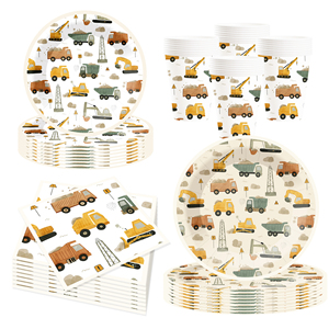 Juego de Vajilla Desechable DAMAI para Fiestas, Kit de Platos de Papel, Decoración para Fiestas de Cumpleaños Infantiles - Product Image 5